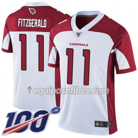 Camiseta Hombre NFL Arizona Cardinals Larry Fitzgerald 11 Nike Blanco 100th